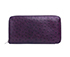 Hermès Purple Ostrich Wallet, front view